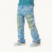 Load image into Gallery viewer, Thunder Acid Wash Stacked Denim
