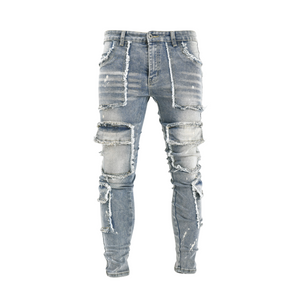 Torn Tactics Multi-Patch Distressed Jean