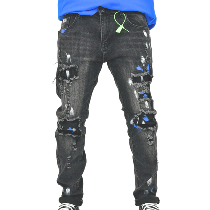 Volt Strike Rip & Splash Skinny Jean 13746