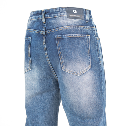 Arc-Flow Paneled Blue Relaxed fit Jean