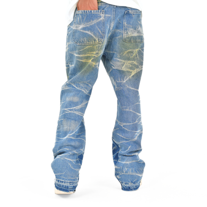 Thunder Acid Wash Stacked Denim