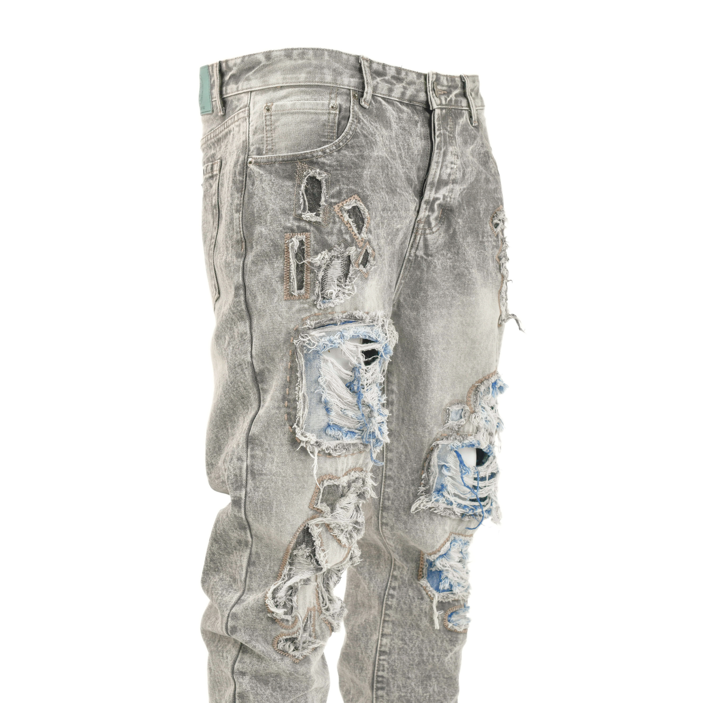 Toxic Fade Distressed Patchwork Denim
