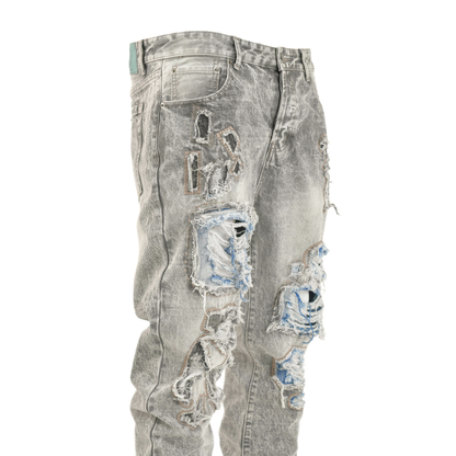 Toxic Fade Distressed Patchwork Denim