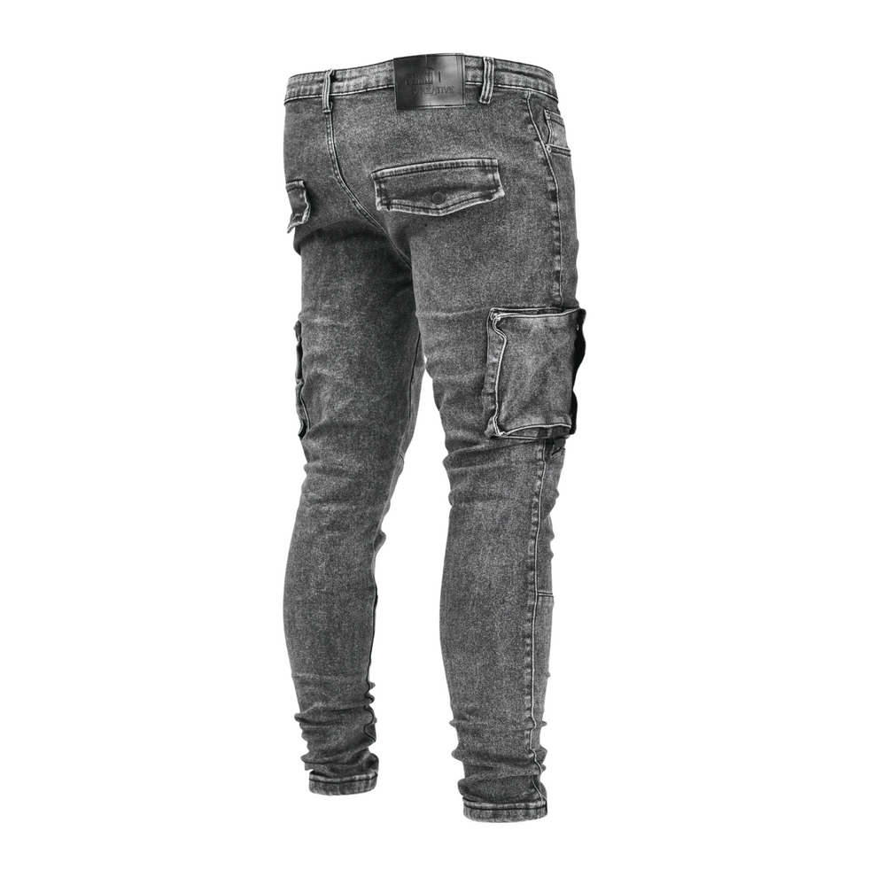 Urban Tactical Slim Fit Cargo Denim – LOWKAL SA
