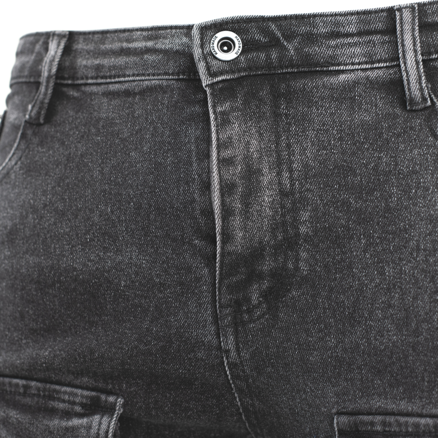 Shadow Distressed Utility Cargo Denim