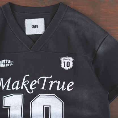 Make True No.10 Varsity V-Neck Tee