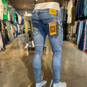 Men’s Distressed Ripped Essentials Skinny Stretch Jeans