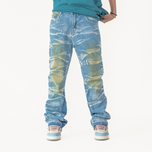 Load image into Gallery viewer, Thunder Acid Wash Stacked Denim
