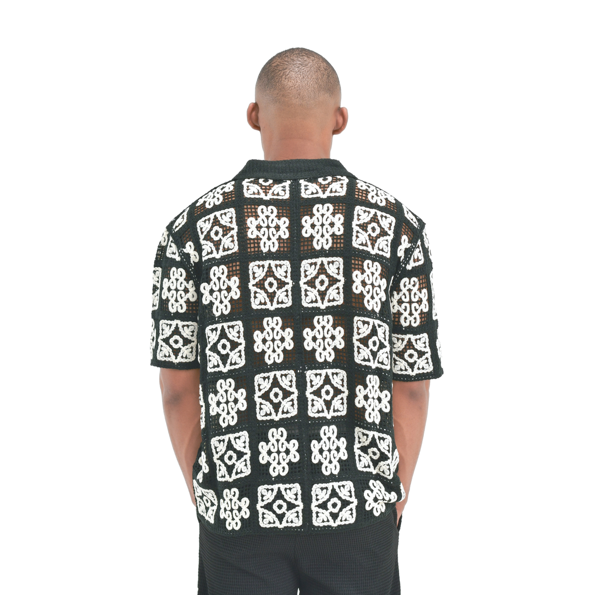 LOWKAL Heritage Tile Crochet Shirt