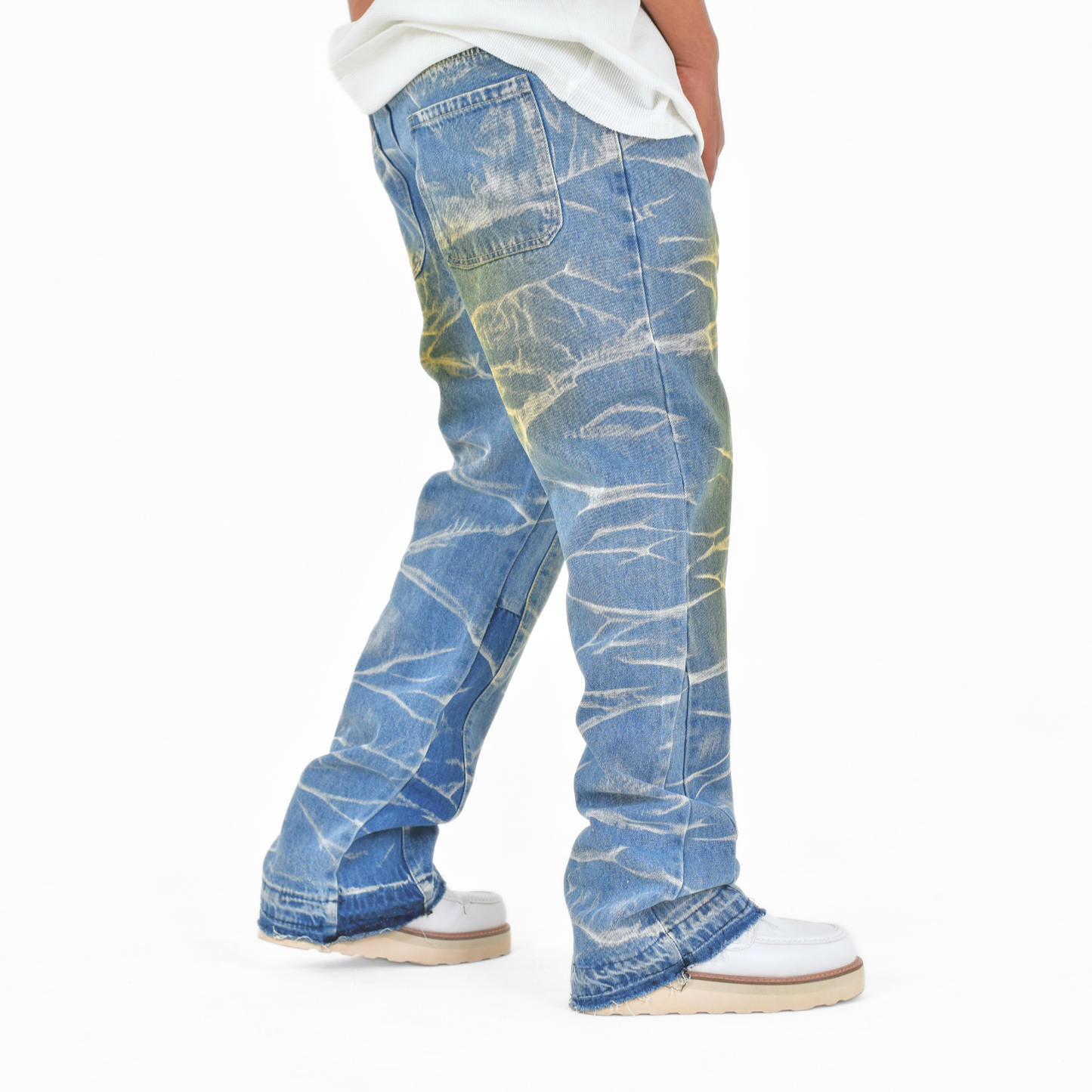 Thunder Acid Wash Stacked Denim