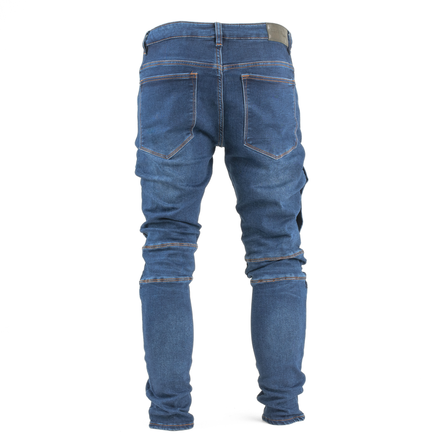 Blue Matrix Panel Skinny Jean