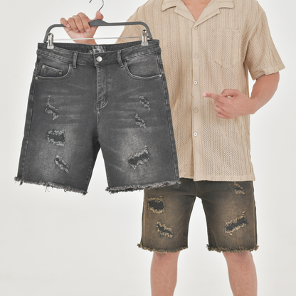 Urban Fade Distressed Denim Shorts