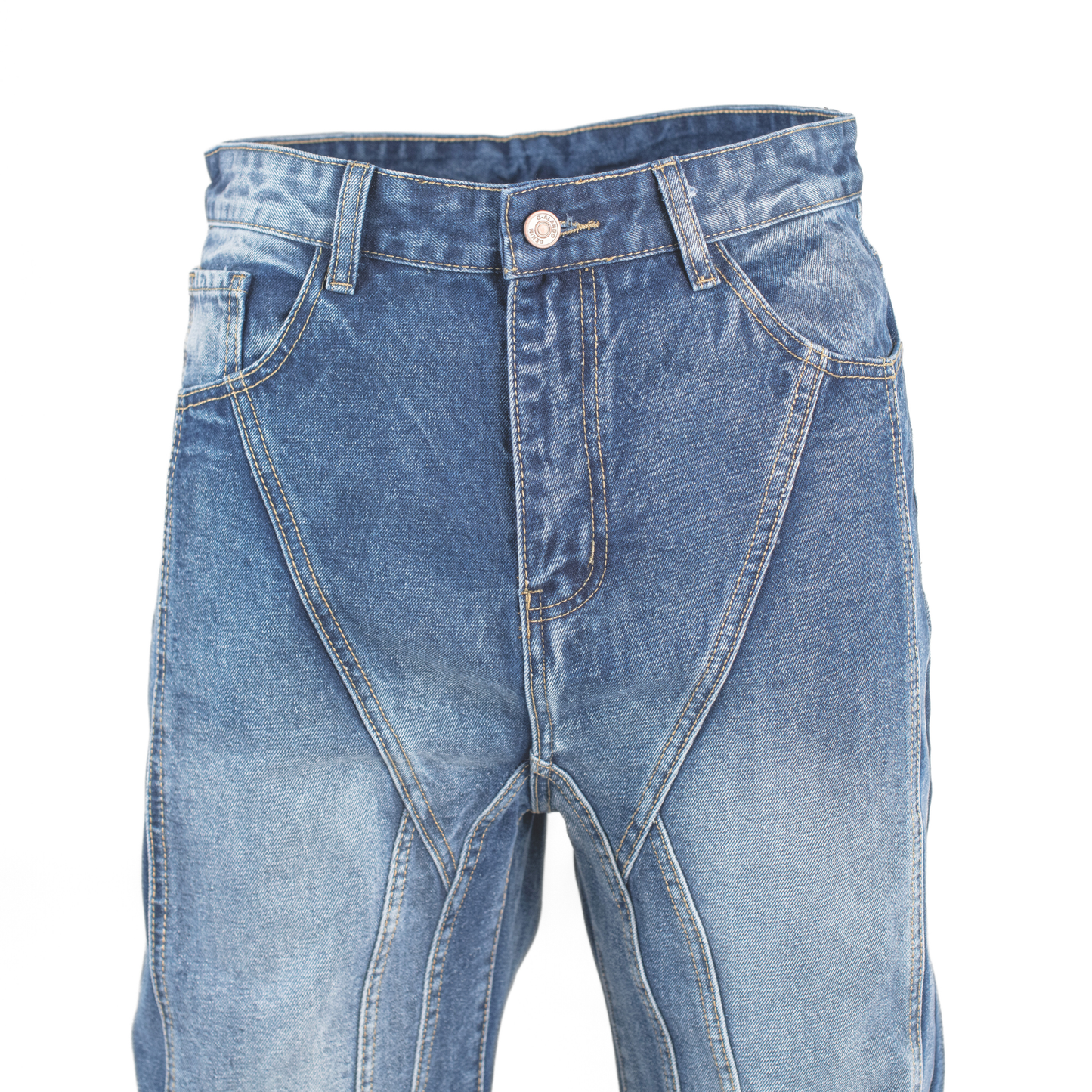 Arc-Flow Paneled Blue Relaxed fit Jean