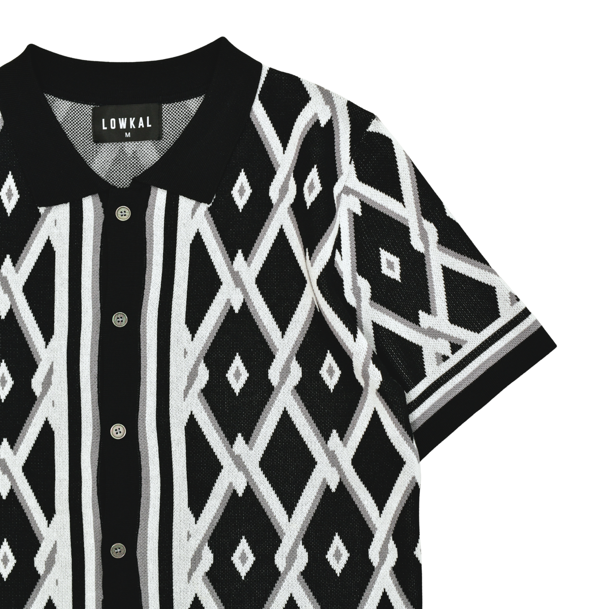 LOWKAL Heritage Diamond Knit Shirt