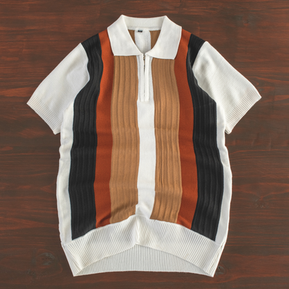 Urban Heritage Stripe Knit Polo