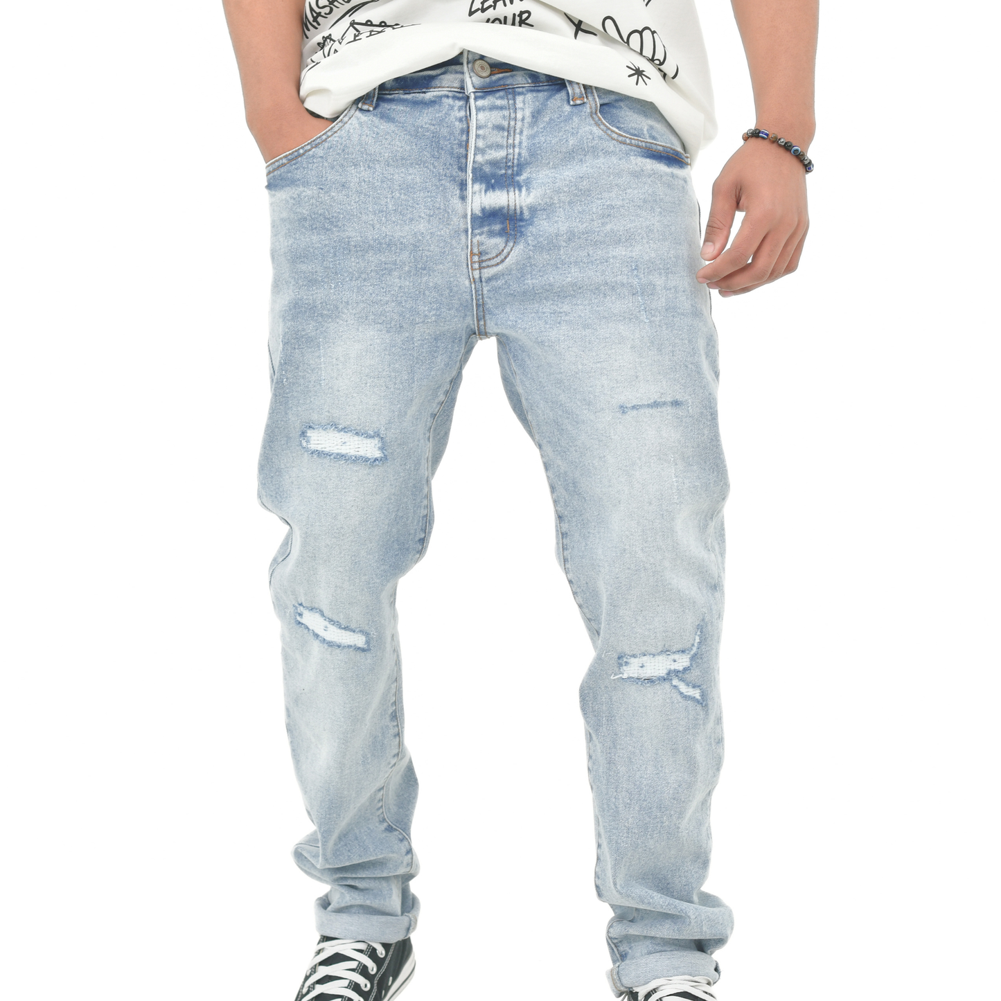 LOWKAL Glacier Distressed Denim 14170