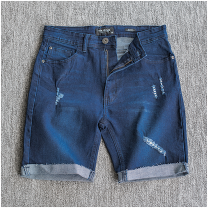 Ice Cut Off Distressed Denim Short