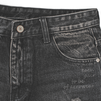 Midnight Archive Distressed Denim Shorts 13917