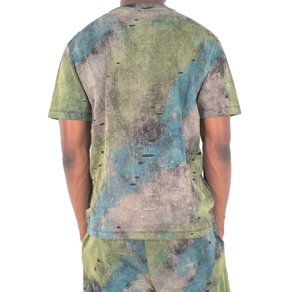 Urban Storm Distressed Tie-Dye 2-Piece Set