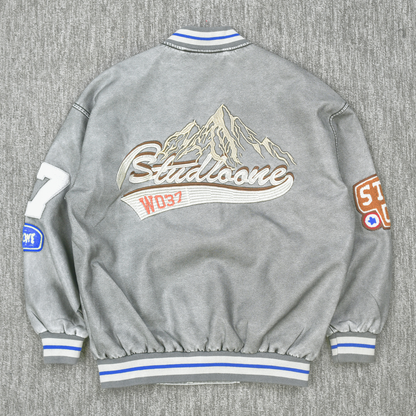 Silver Ridge Varsity Bomber Jacket