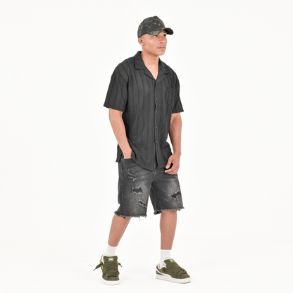 Urban Fade Distressed Denim Shorts