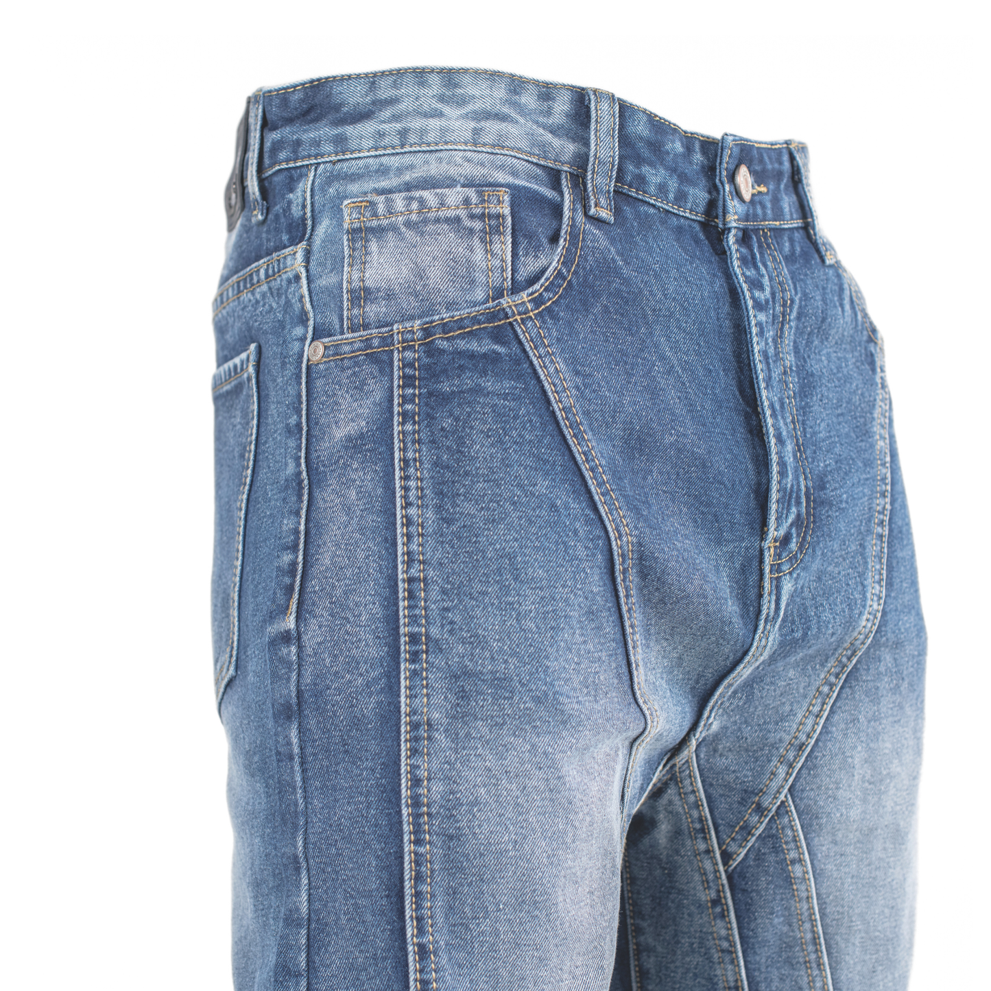 Arc-Flow Paneled Blue Relaxed fit Jean