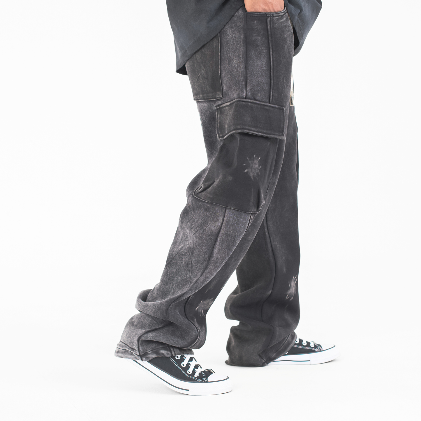 Ash Fade Cargo Jogger Pants