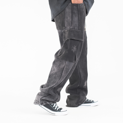 Ash Fade Cargo Jogger Pants
