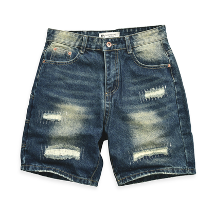 Urban Utility Distressed Denim Shorts