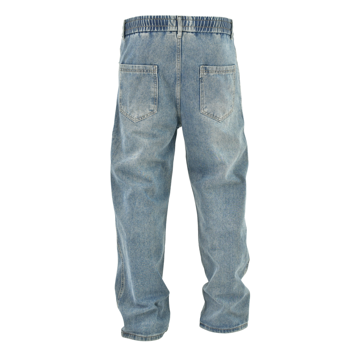 Vintage Wash Utility Drawstring Denim F8689