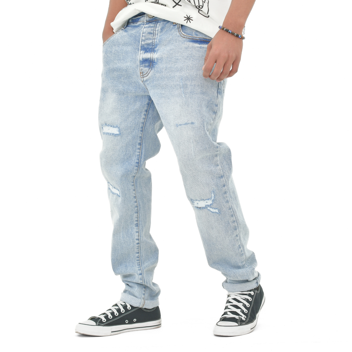 LOWKAL Glacier Distressed Denim 14170