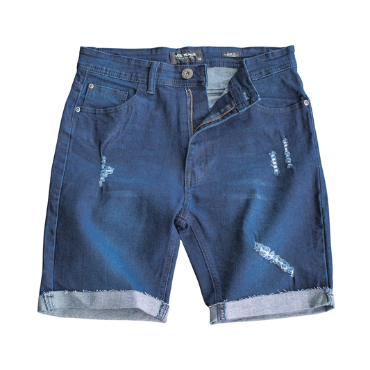 Ice Cut Off Distressed Denim Short