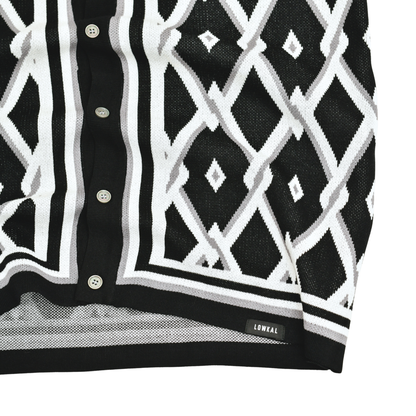 LOWKAL Heritage Diamond Knit Shirt