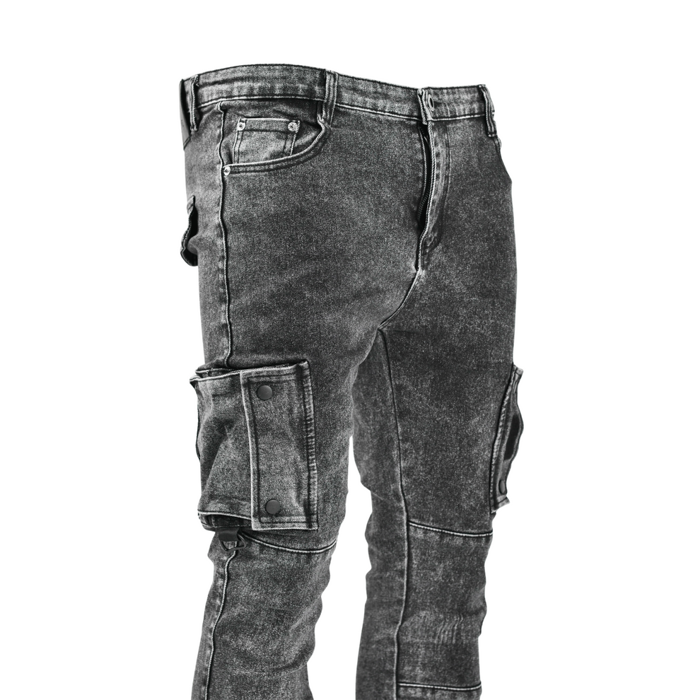 Urban Tactical Slim Fit Cargo Denim – LOWKAL SA