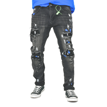 Volt Strike Rip & Splash Skinny Jean 13746