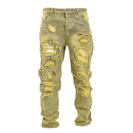 Toxic Fade Distressed Patchwork Denim
