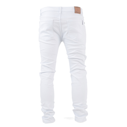 Pure Ice White Distressed Skinny Jeans
