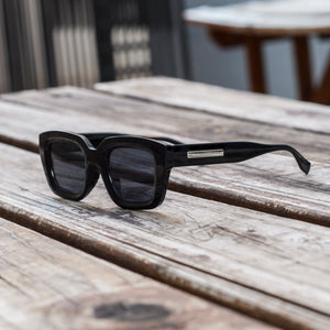 Men Chunky X1 Rectangular Retro Sunglasses