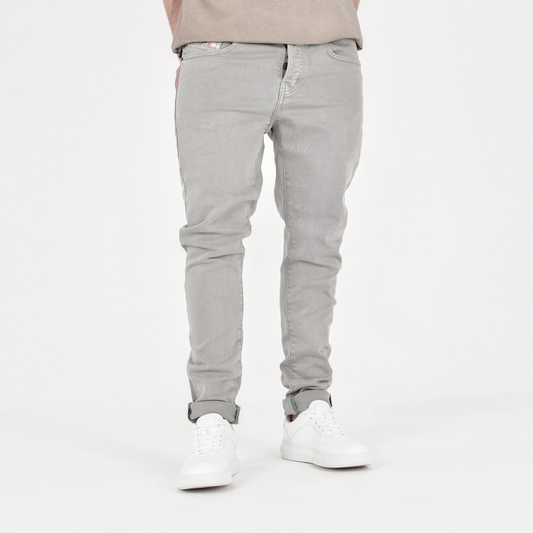 Ash Mist Slim Stretch Denim