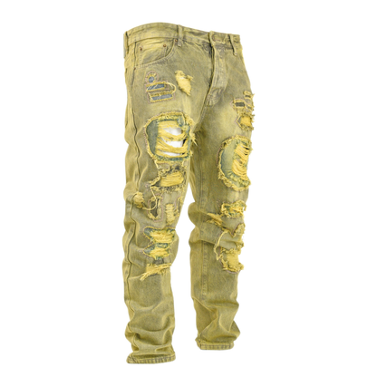 Toxic Fade Distressed Patchwork Denim