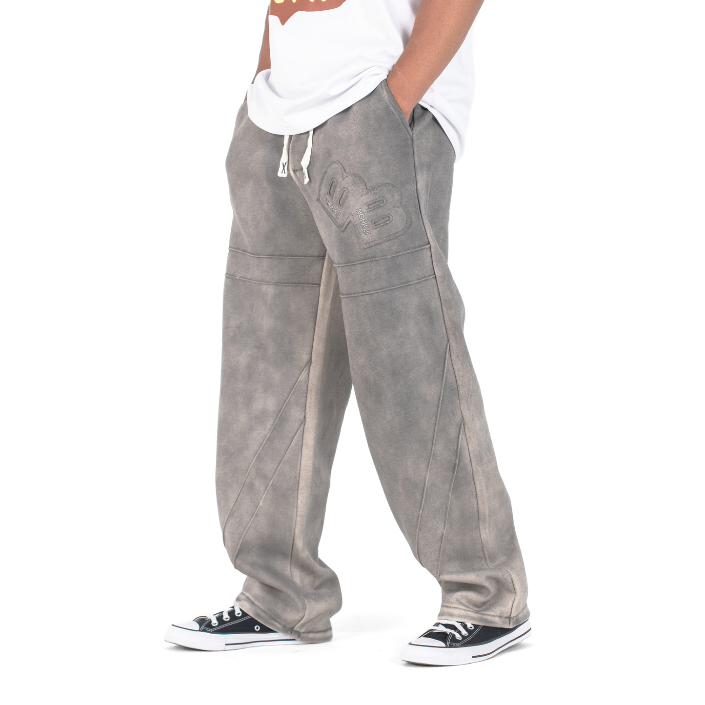 Urban Drift Heavywash Wide-Leg Joggers