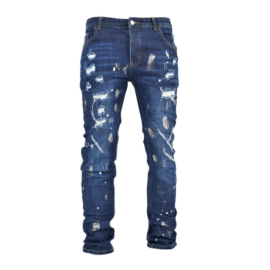 Silver Strike Ripped Denim