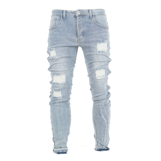 Glacier Grind Distressed Skinny Denim