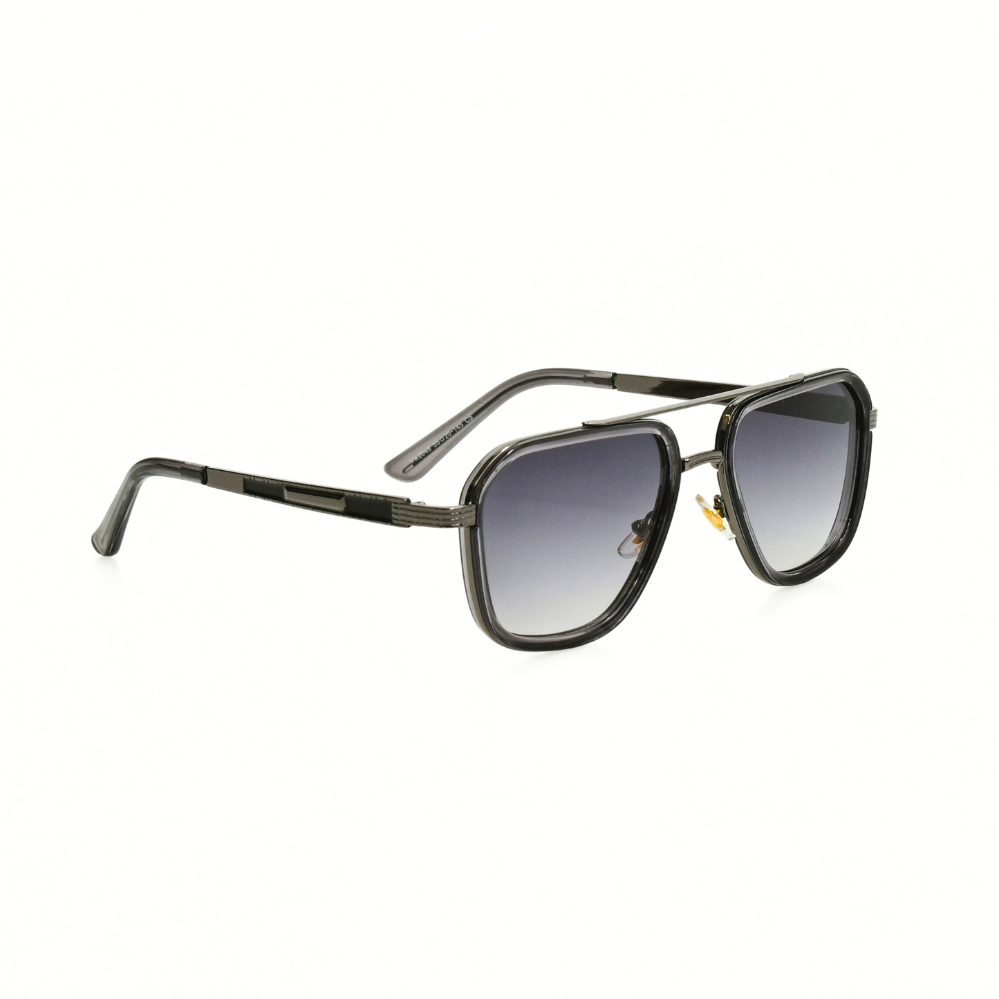 LOWKAL Executive Double-Bar Square Sunglasses