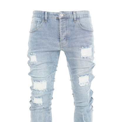 Glacier Grind Distressed Skinny Denim