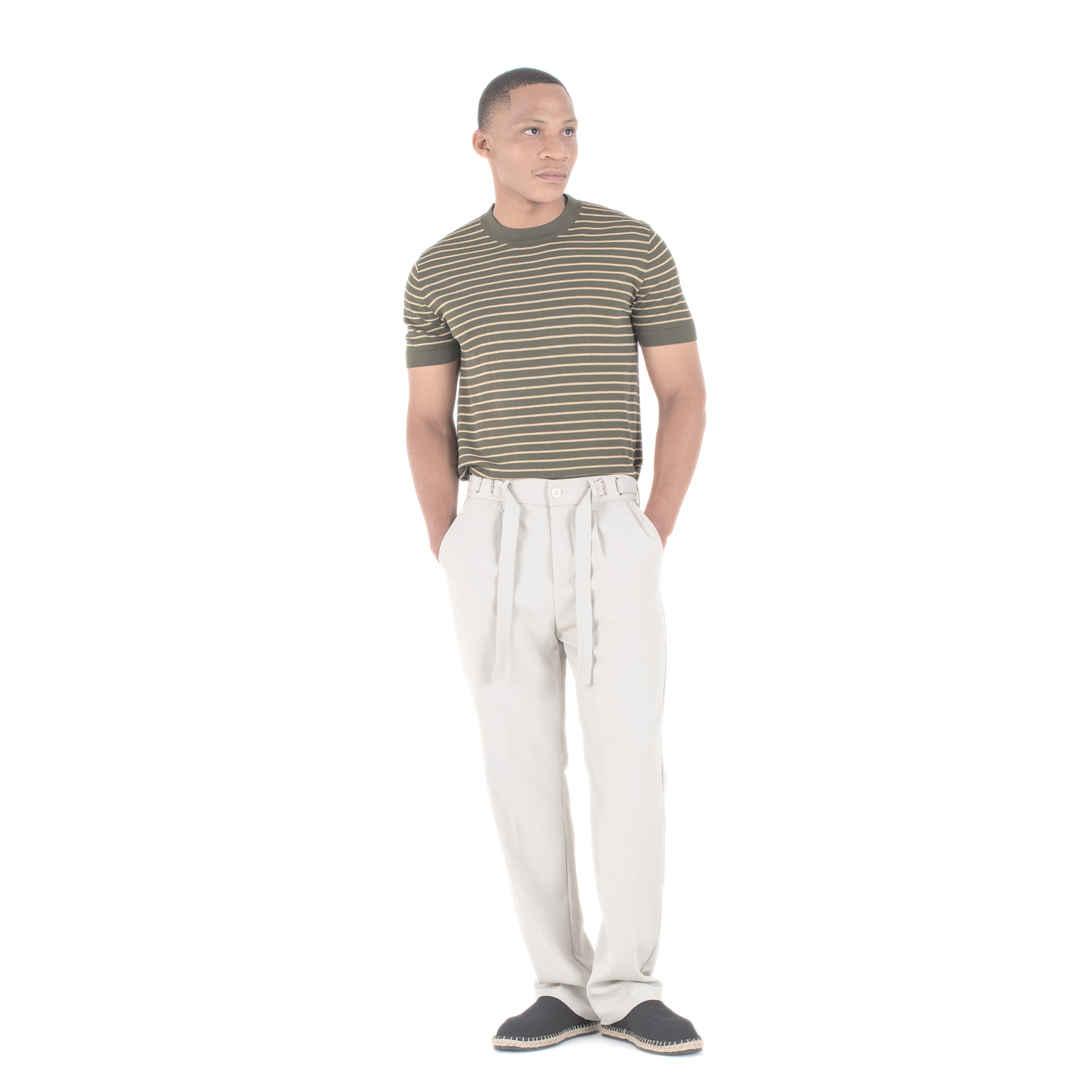 Coastal Breeze Relaxed Tie-Belt Trouser
