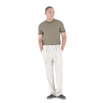 Coastal Breeze Relaxed Tie-Belt Trouser