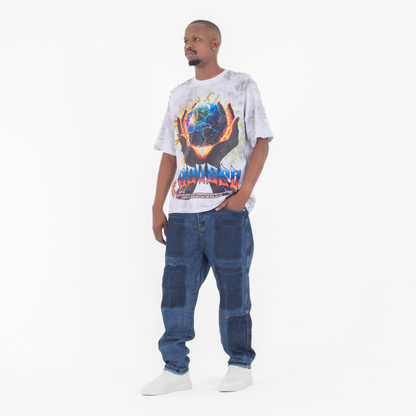 Dual Patchwork Utility Denim