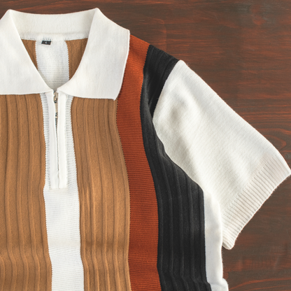 Urban Heritage Stripe Knit Polo
