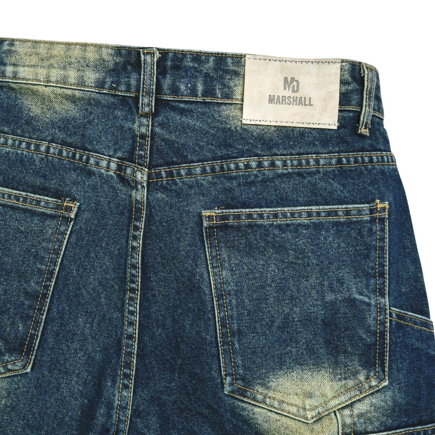 Urban Utility Distressed Denim Shorts